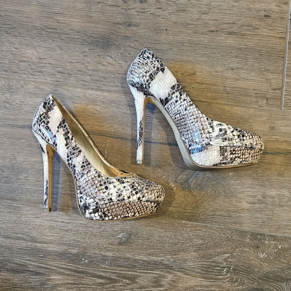 Steve Madden Snakeskin Patterned Heels